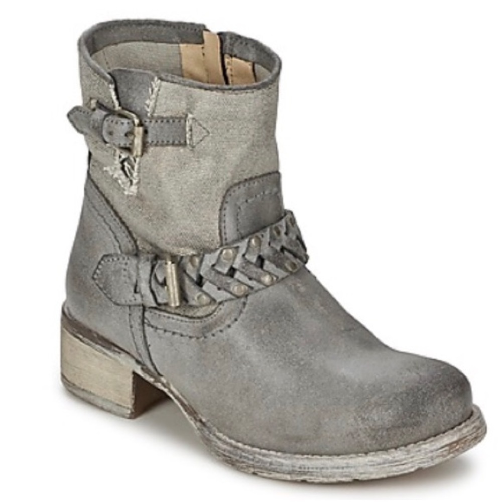 Cafe Noir Boogry Boot Grey Moto Style A95A63D1 40